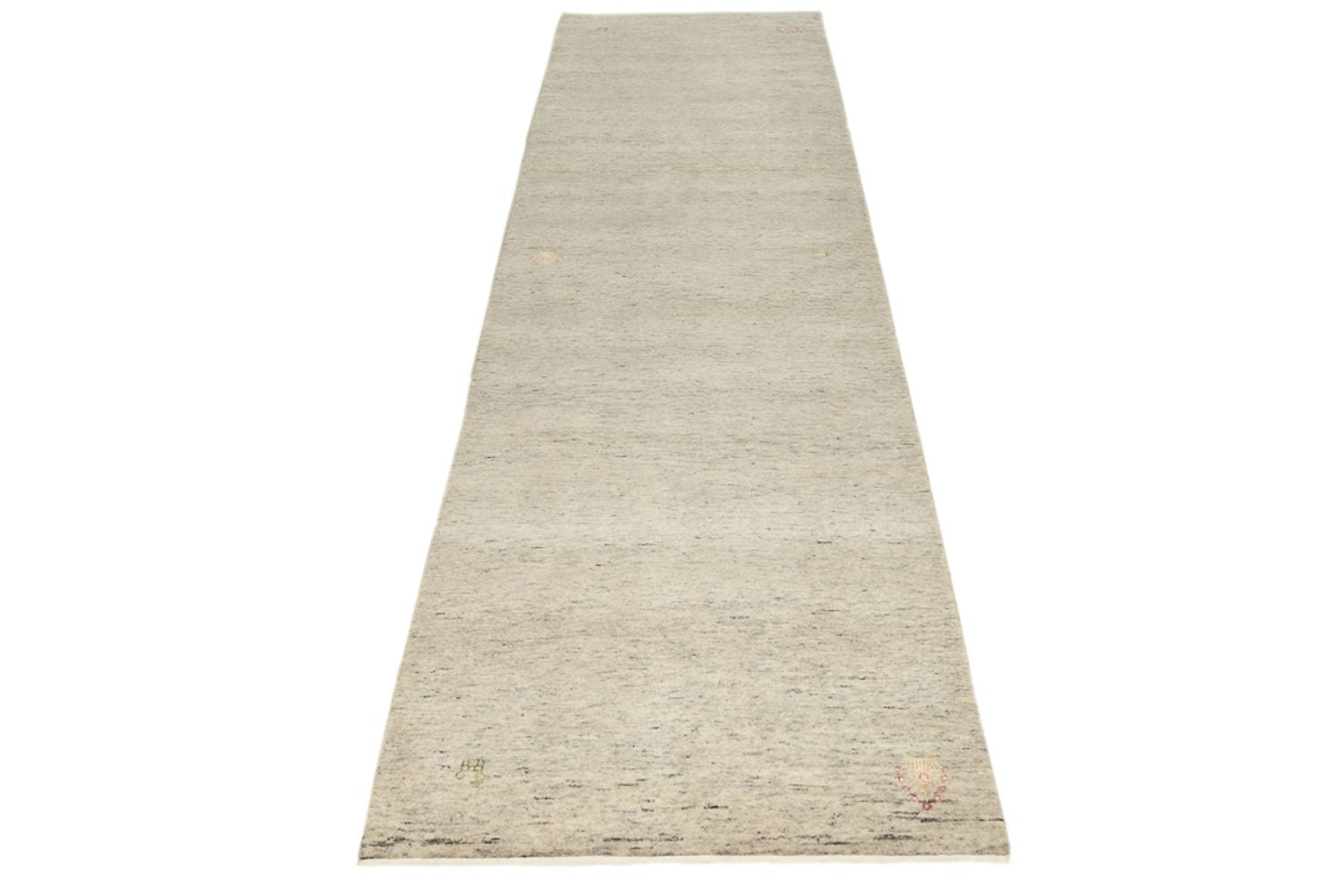 Alfombra de pasillo Alfombra Gabbeh - Loribaft Indus - 296 x 84 cm - camello