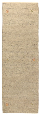 Alfombra de pasillo Alfombra Gabbeh - Loribaft Indus - 241 x 74 cm - camello