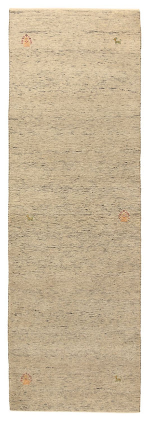 Alfombra de pasillo Alfombra Gabbeh - Loribaft Indus - 241 x 74 cm - camello