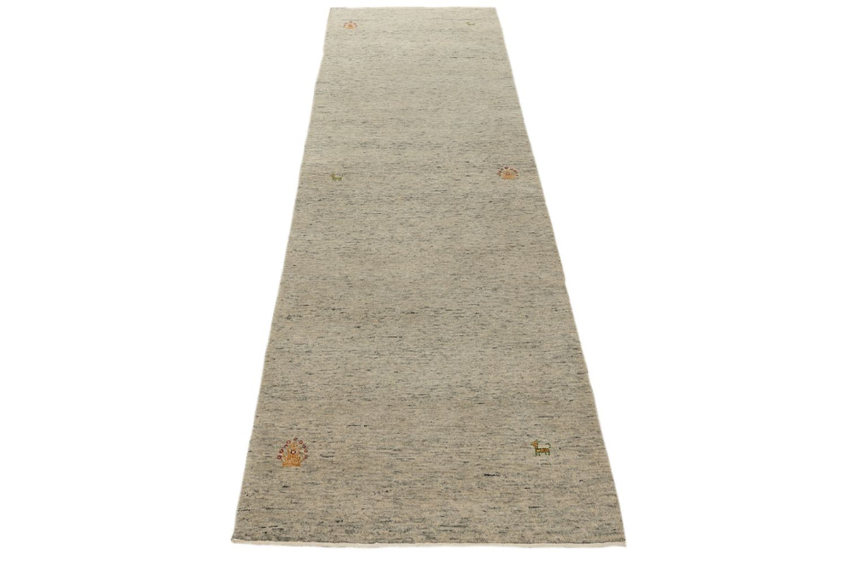 Alfombra de pasillo Alfombra Gabbeh - Loribaft Indus - 241 x 74 cm - camello