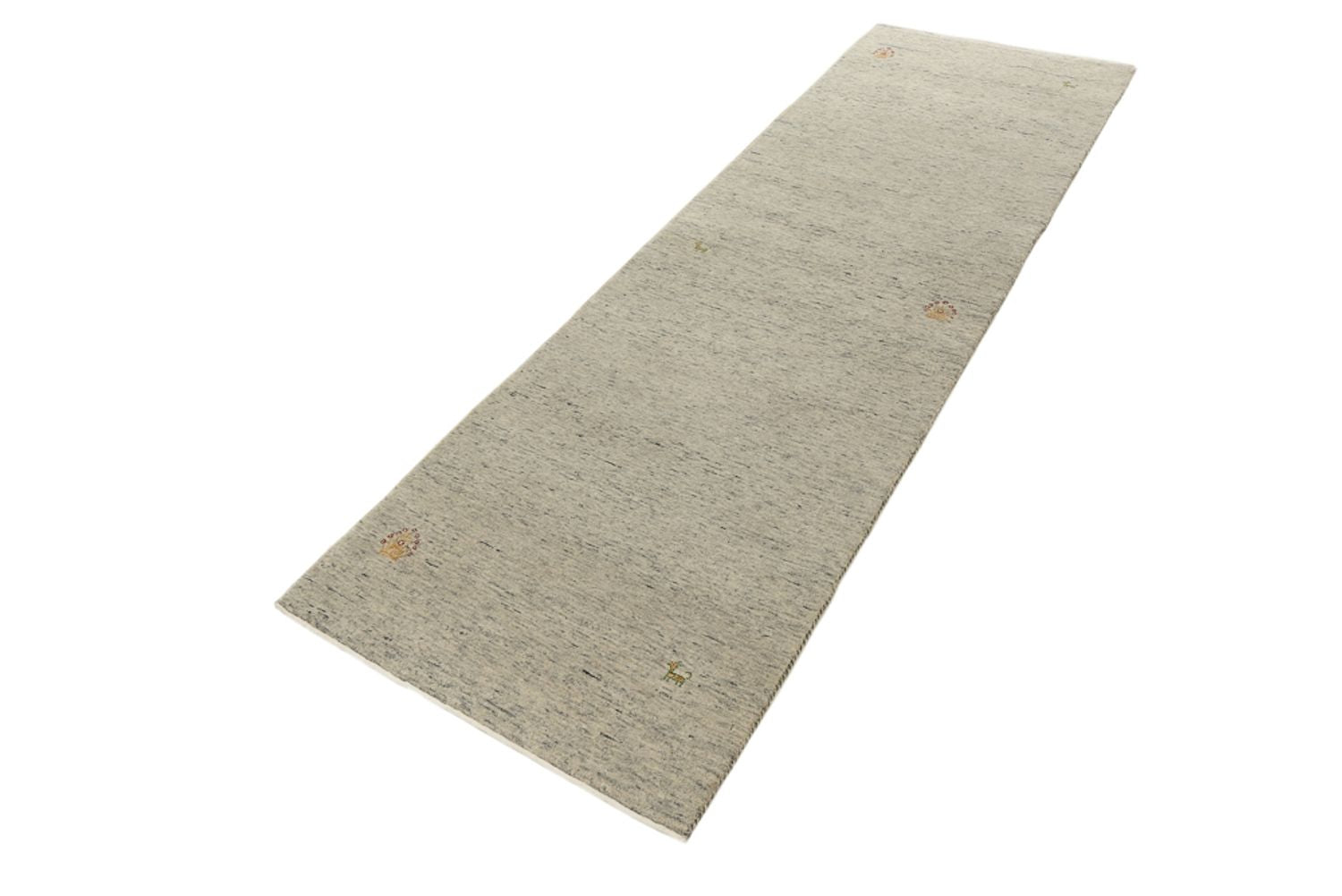 Alfombra de pasillo Alfombra Gabbeh - Loribaft Indus - 241 x 74 cm - camello