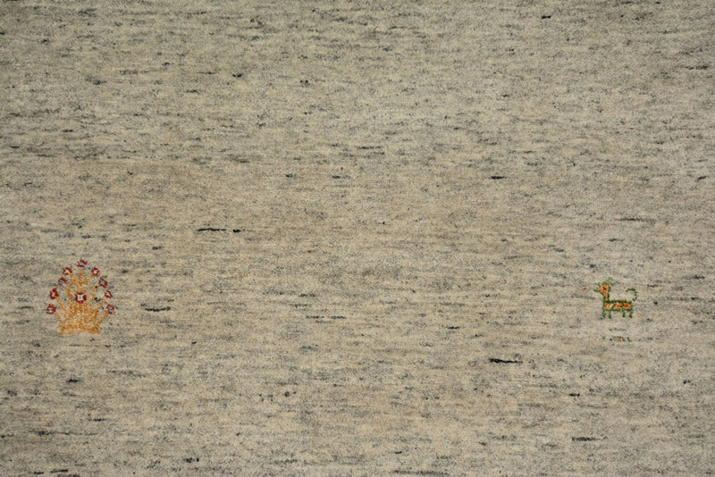 Alfombra de pasillo Alfombra Gabbeh - Loribaft Indus - 241 x 74 cm - camello