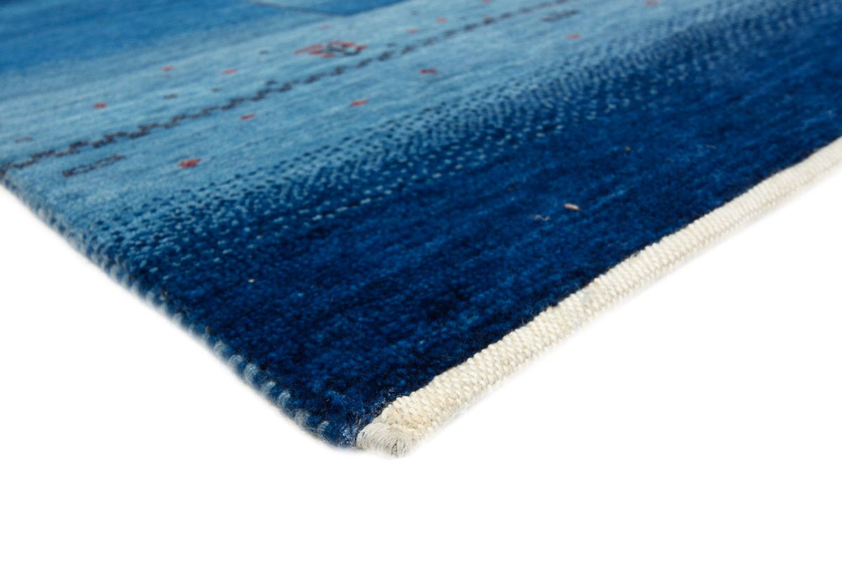 Alfombra Gabbeh - Loribaft Indus - 232 x 177 cm - azul marino