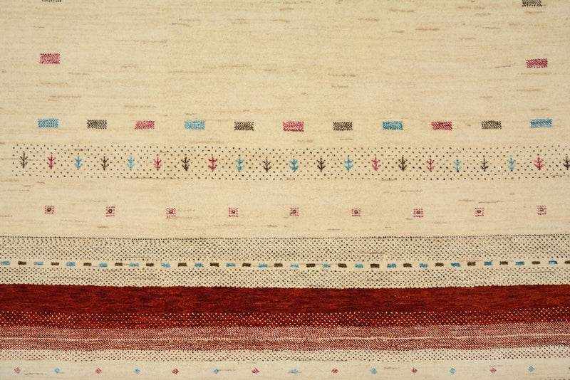 Alfombra Gabbeh - Loribaft Indus - 243 x 171 cm - beige claro
