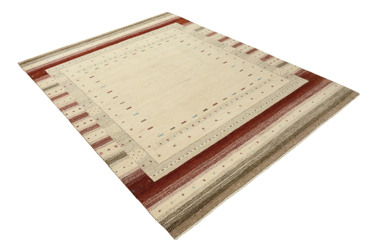 Alfombra Gabbeh - Loribaft Indus - 229 x 174 cm - beige claro