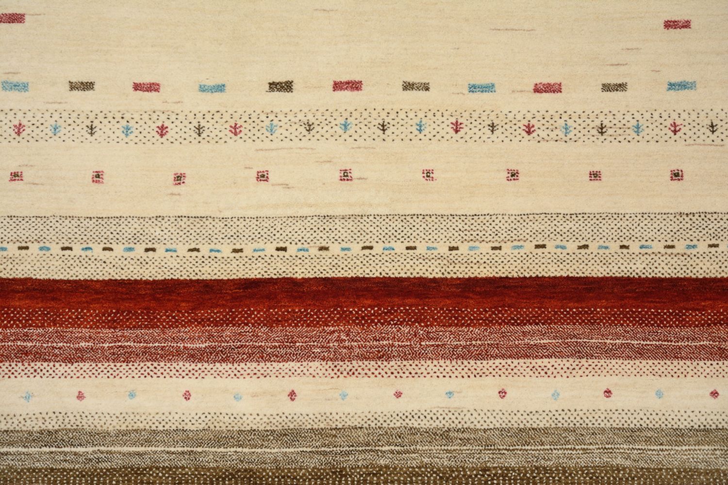 Alfombra Gabbeh - Loribaft Indus - 229 x 174 cm - beige claro