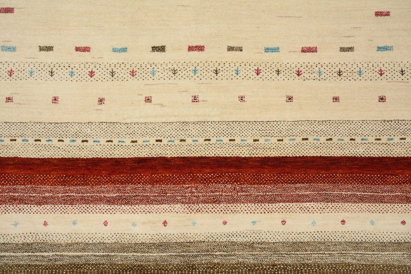 Alfombra Gabbeh - Loribaft Indus - 229 x 174 cm - beige claro