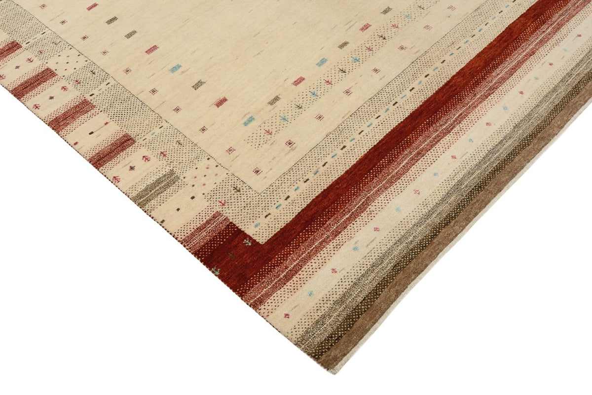 Alfombra Gabbeh - Loribaft Indus - 205 x 152 cm - beige claro
