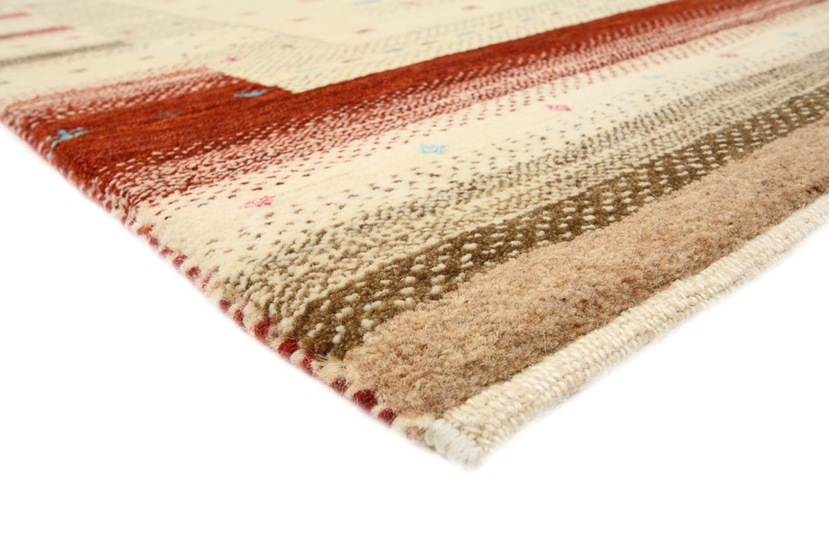 Alfombra Gabbeh - Loribaft Indus - 198 x 156 cm - beige claro
