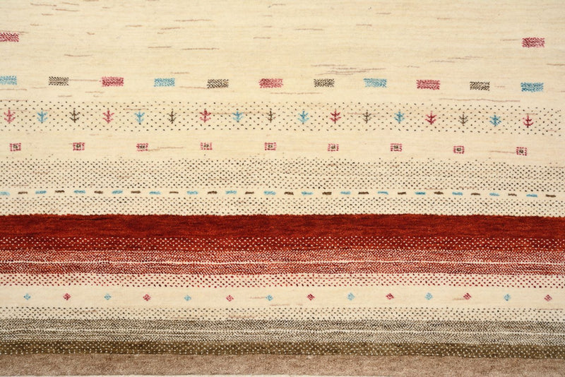 Alfombra Gabbeh - Loribaft Indus - 194 x 154 cm - beige claro