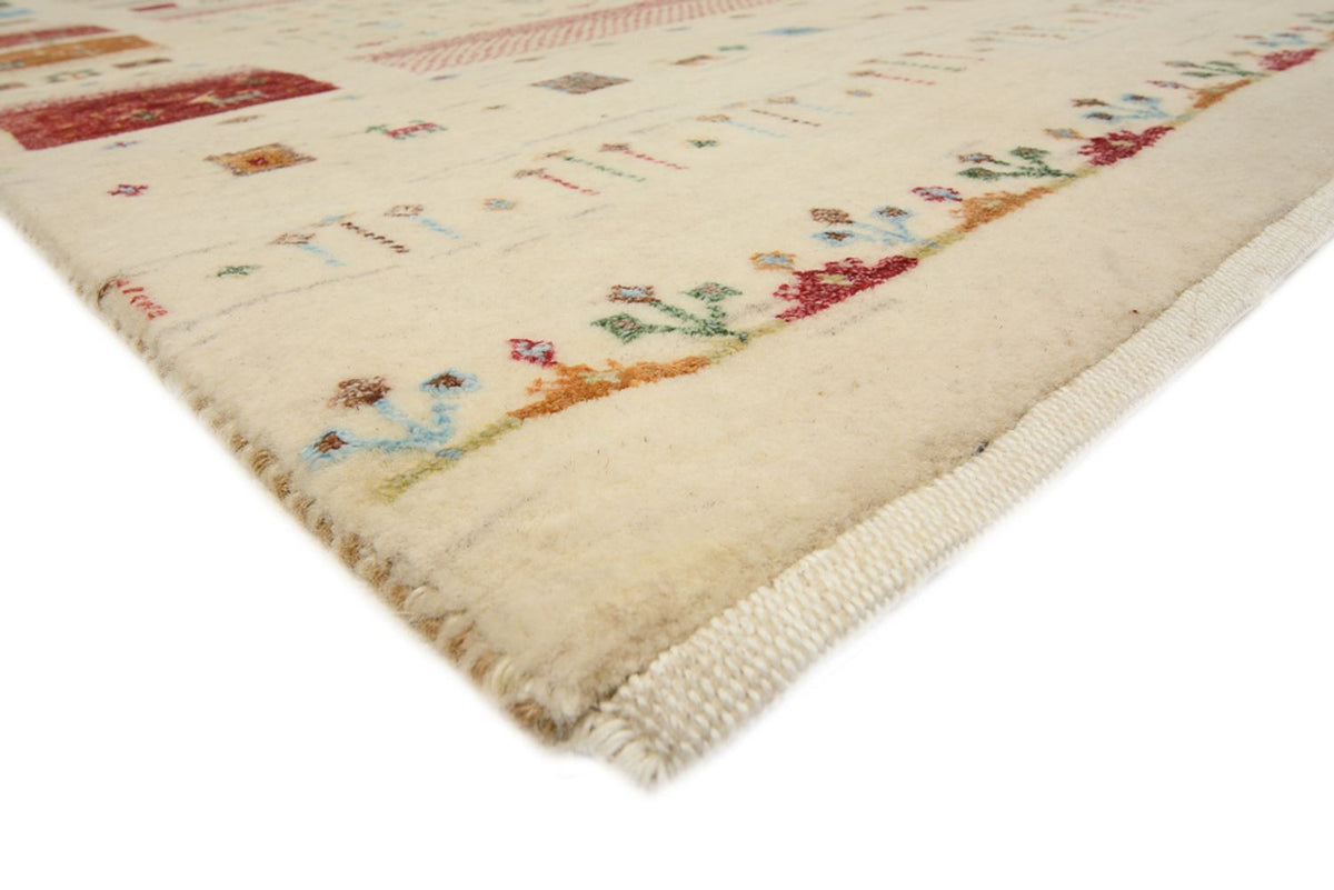 Alfombra Gabbeh - Loribaft Indus - 246 x 174 cm - beige claro