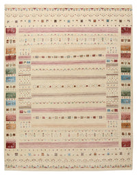 Alfombra Gabbeh - Loribaft Indus - 201 x 155 cm - beige claro