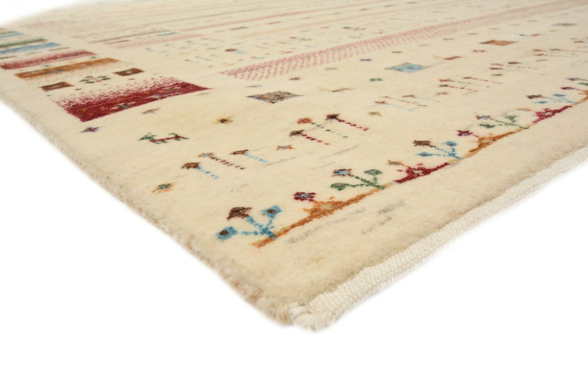 Alfombra Gabbeh - Loribaft Indus - 201 x 155 cm - beige claro