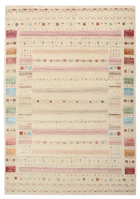Alfombra Gabbeh - Loribaft Indus - 206 x 149 cm - beige claro