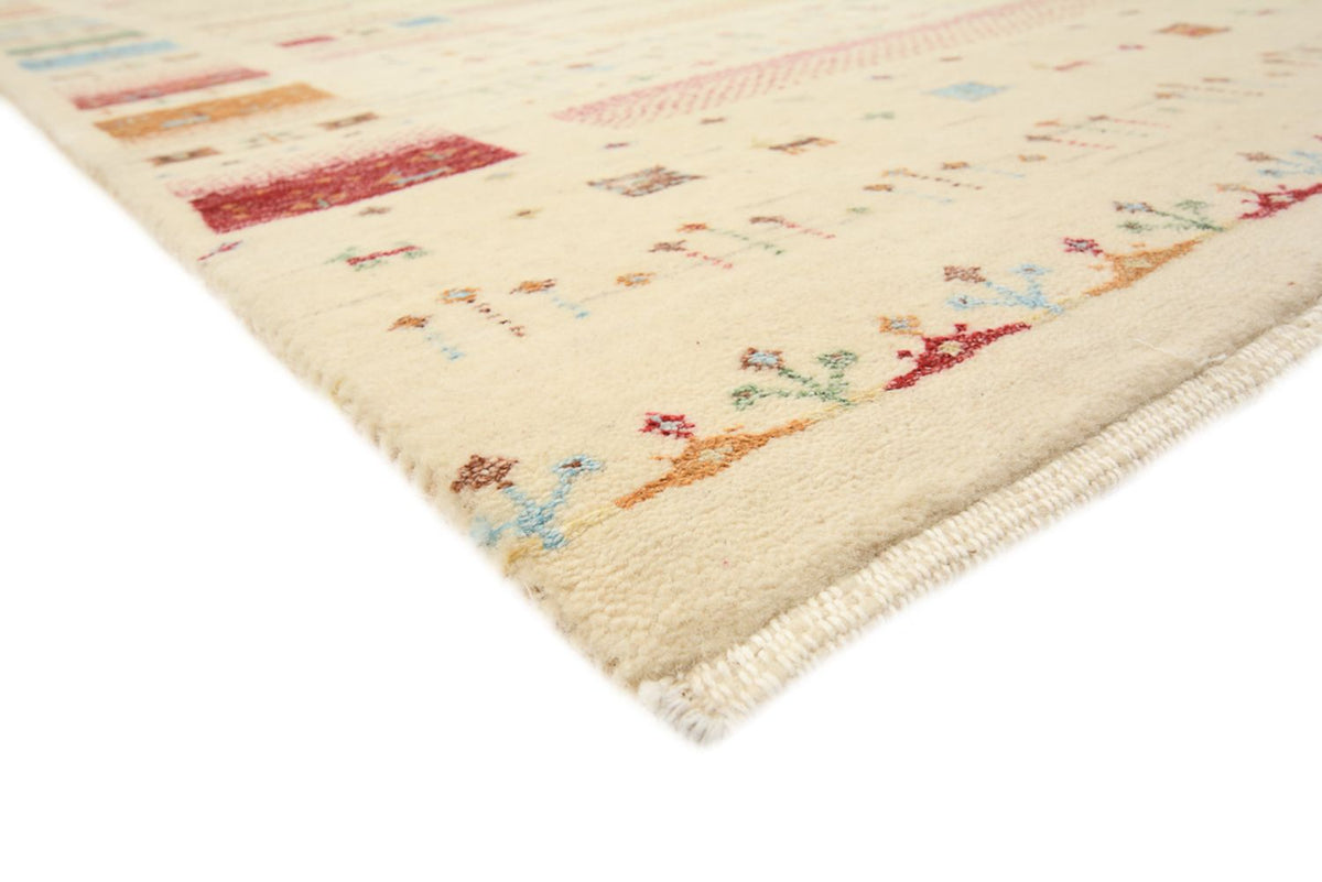 Alfombra Gabbeh - Loribaft Indus - 206 x 149 cm - beige claro