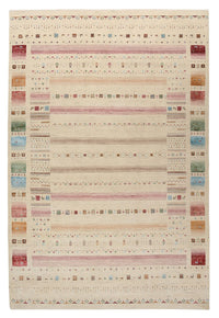 Alfombra Gabbeh - Loribaft Indus - 304 x 203 cm - beige claro