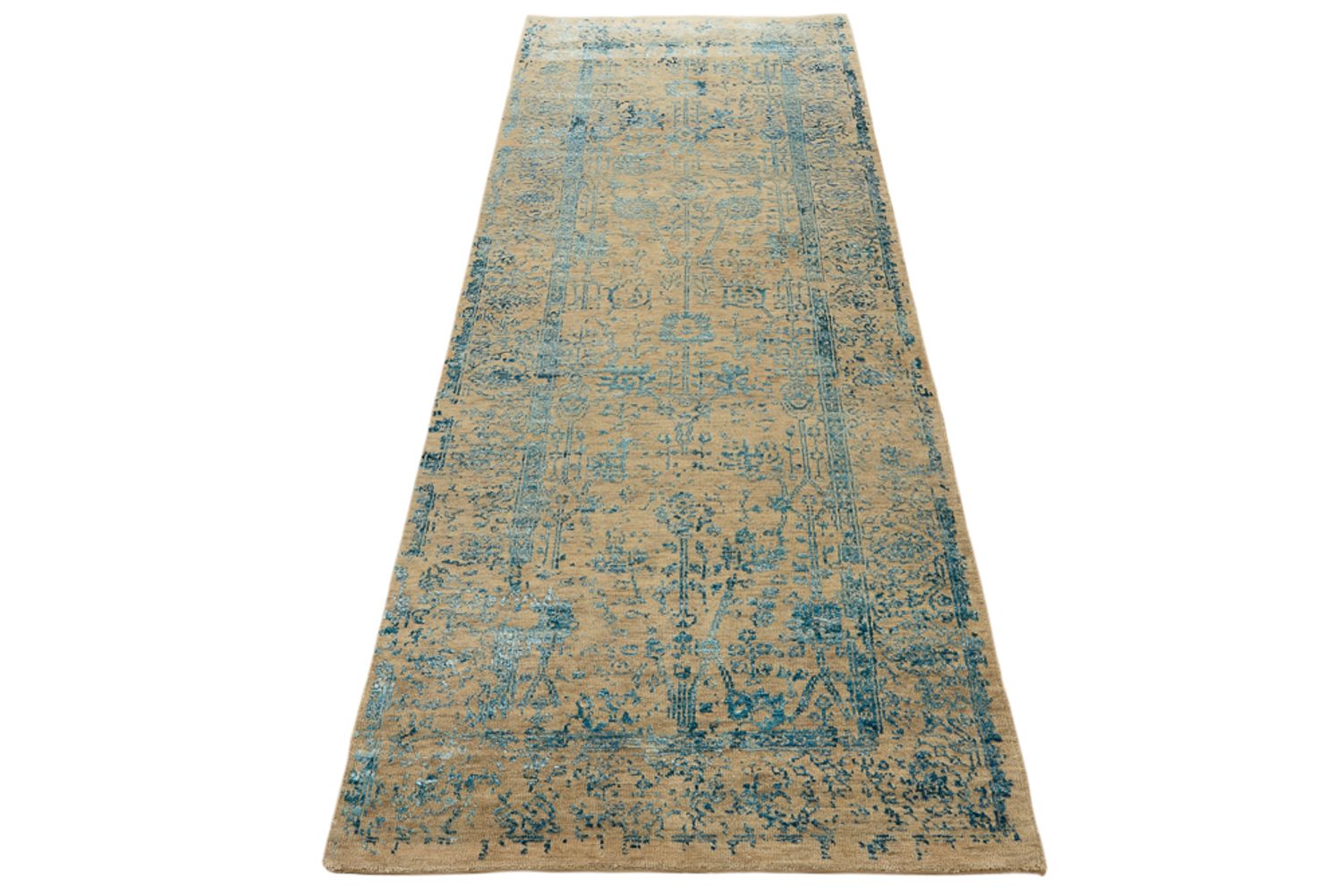 Alfombra de pasillo Alfombra de diseño - 243 x 84 cm - camello