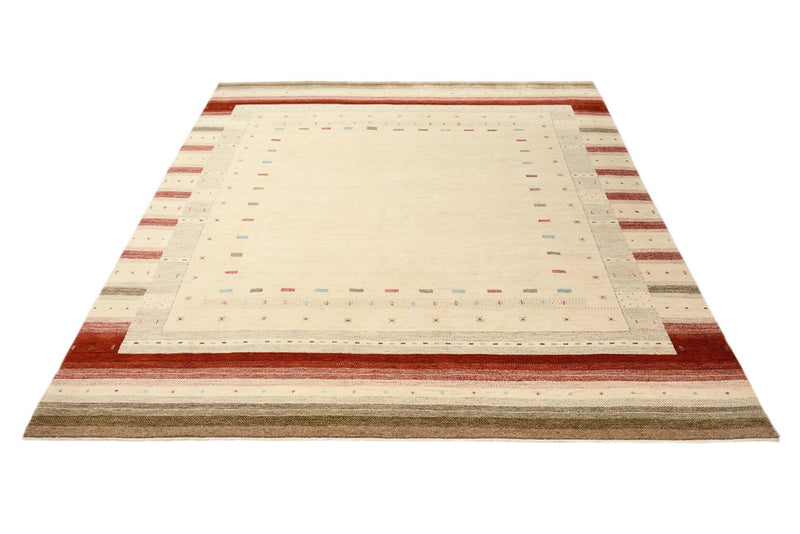 Alfombra Gabbeh - Loribaft Indus - 300 x 254 cm - beige claro