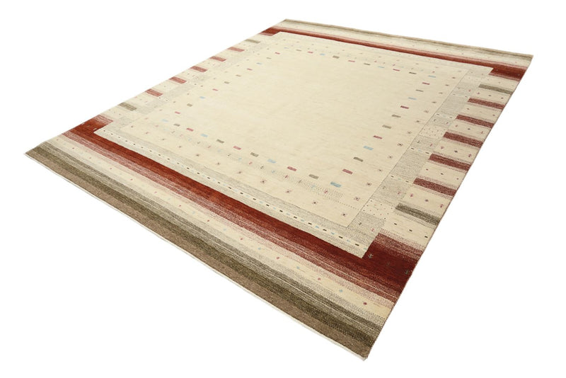 Alfombra Gabbeh - Loribaft Indus - 300 x 254 cm - beige claro