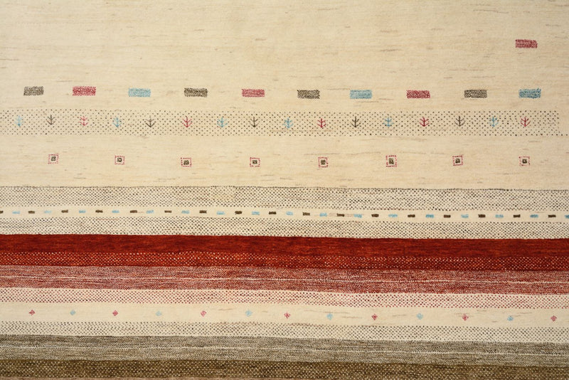 Alfombra Gabbeh - Loribaft Indus - 300 x 254 cm - beige claro