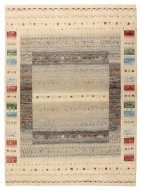 Alfombra Gabbeh - Loribaft Indus - 244 x 177 cm - beige claro