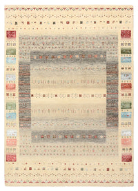 Alfombra Gabbeh - Loribaft Indus - 204 x 146 cm - beige claro