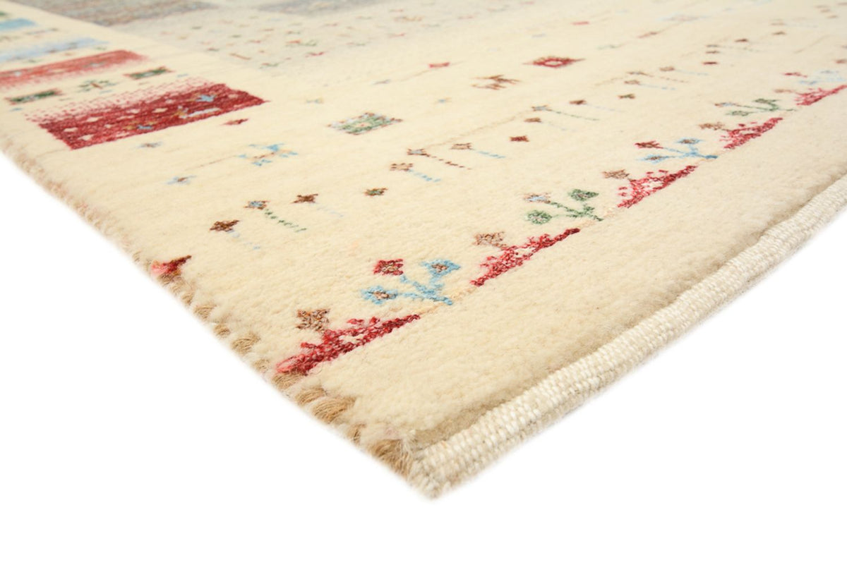 Alfombra Gabbeh - Loribaft Indus - 204 x 146 cm - beige claro