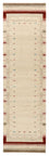 Alfombra de pasillo Alfombra Gabbeh - Loribaft Indus - 298 x 83 cm - beige claro