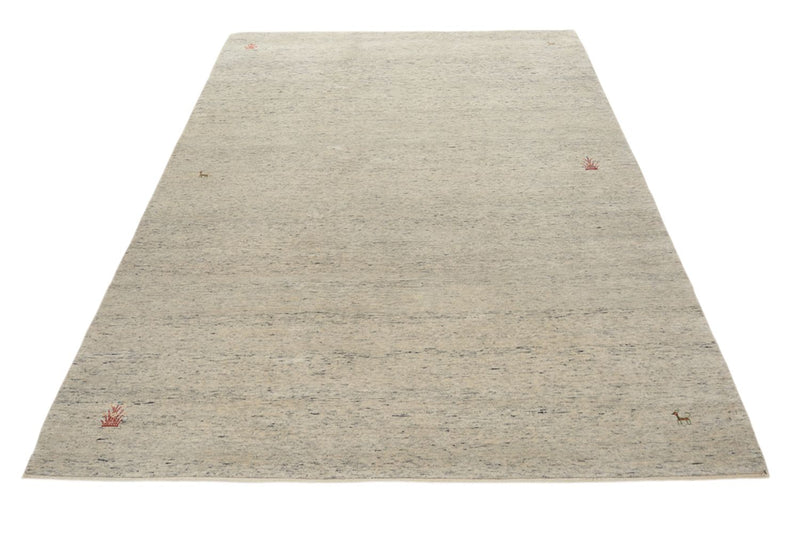 Alfombra Gabbeh - Loribaft Indus - 238 x 175 cm - beige claro