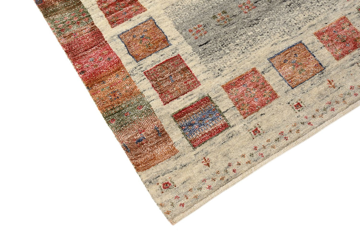 Alfombra Gabbeh - Loribaft Indus - 142 x 76 cm - multicolor