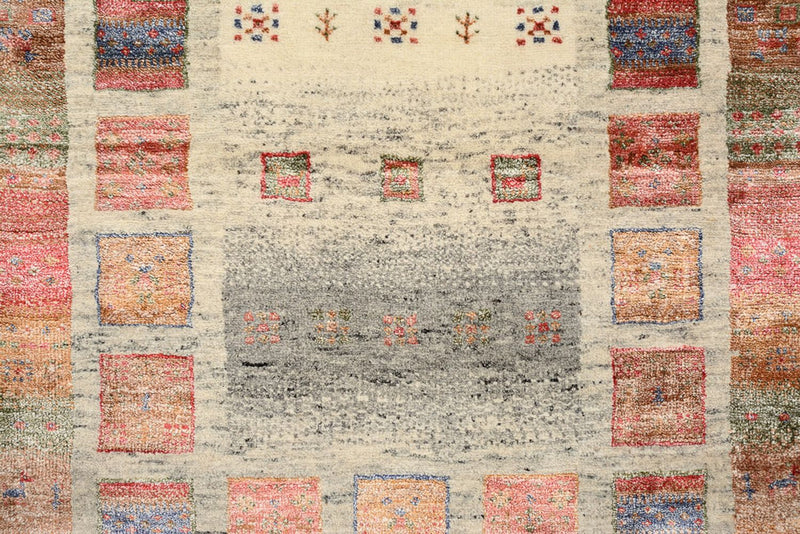 Alfombra Gabbeh - Loribaft Indus - 142 x 76 cm - multicolor