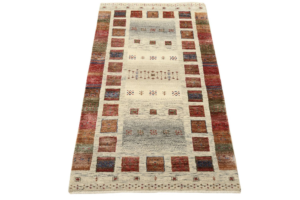 Alfombra Gabbeh - Loribaft Indus - 141 x 76 cm - multicolor
