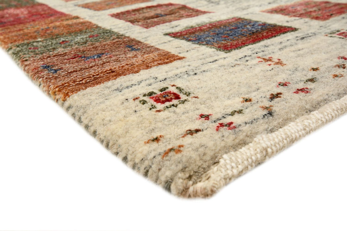 Alfombra Gabbeh - Loribaft Indus - 141 x 76 cm - multicolor
