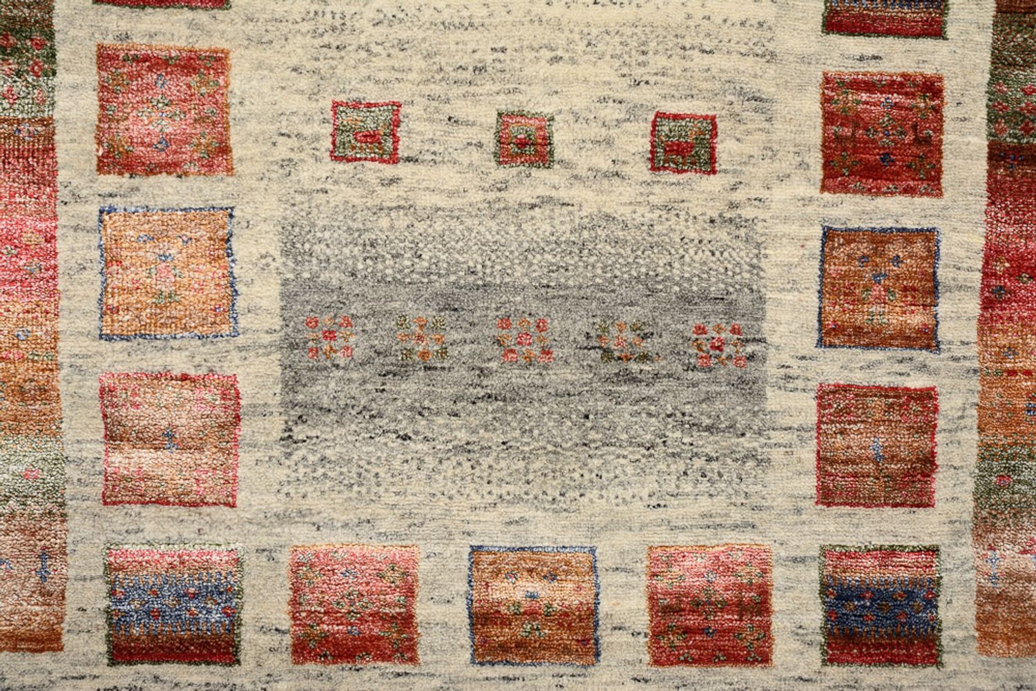 Alfombra Gabbeh - Loribaft Indus - 141 x 76 cm - multicolor