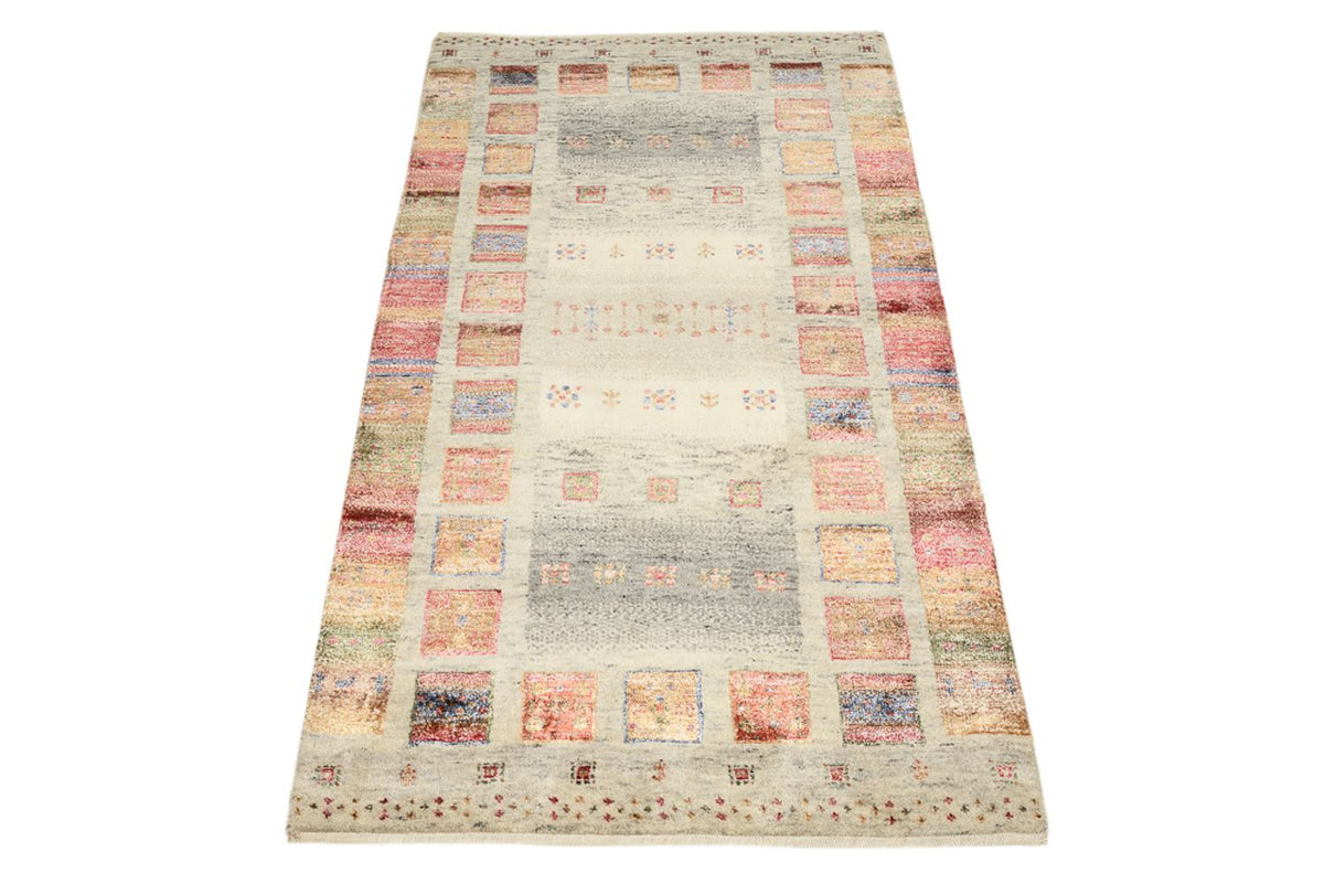 Alfombra Gabbeh - Loribaft Indus - 141 x 76 cm - multicolor