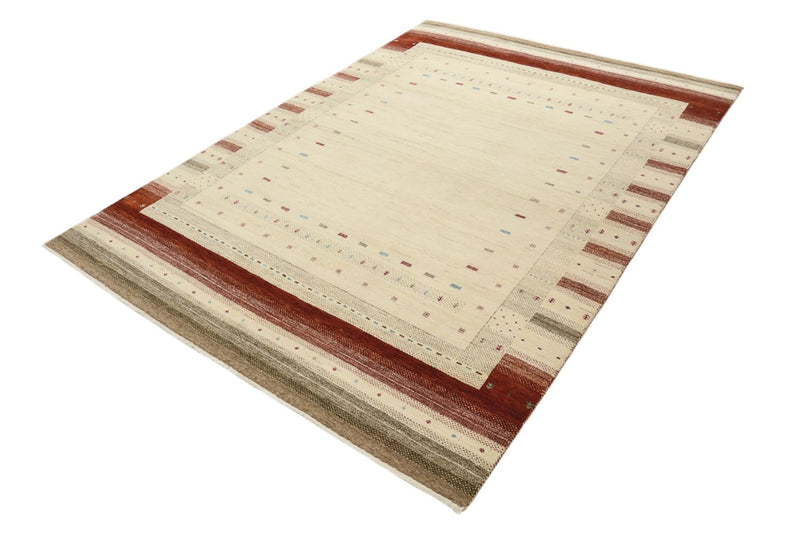 Alfombra Gabbeh - Loribaft Indus - 239 x 169 cm - beige claro
