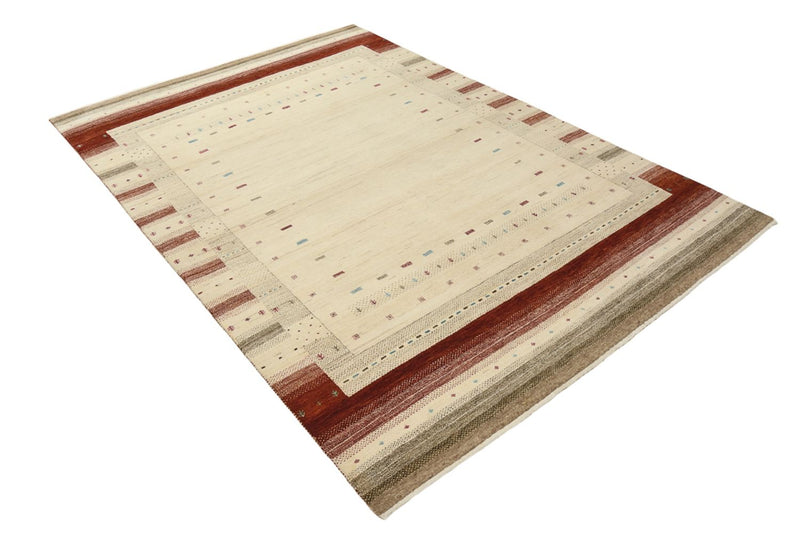 Alfombra Gabbeh - Loribaft Indus - 239 x 169 cm - beige claro
