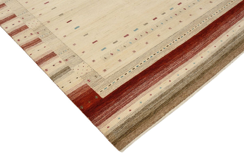Alfombra Gabbeh - Loribaft Indus - 239 x 169 cm - beige claro