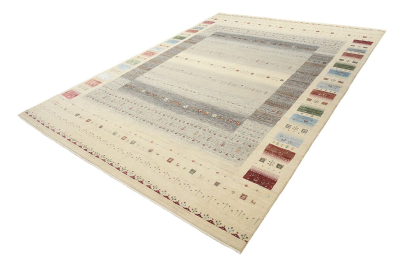 Alfombra Gabbeh - Loribaft Indus - 351 x 248 cm - beige claro