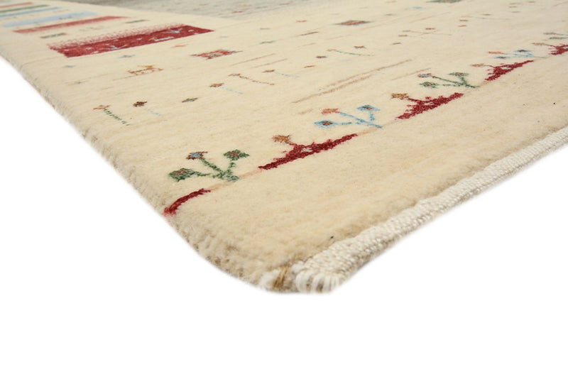 Alfombra Gabbeh - Loribaft Indus - 304 x 251 cm - beige claro