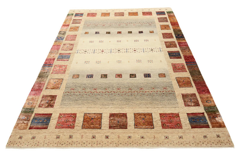 Alfombra Gabbeh - Loribaft Indus - 244 x 172 cm - multicolor