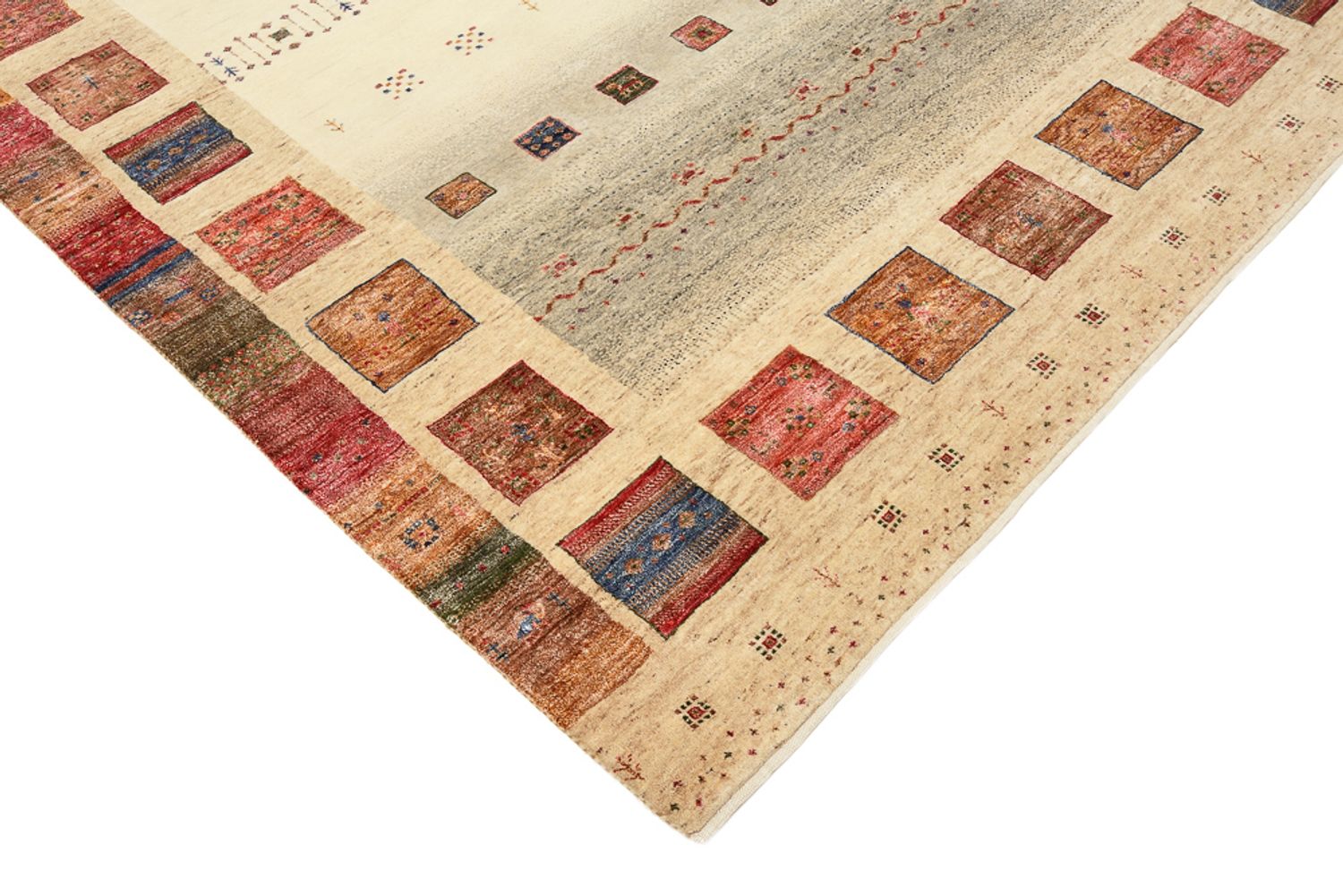 Alfombra Gabbeh - Loribaft Indus - 244 x 172 cm - multicolor