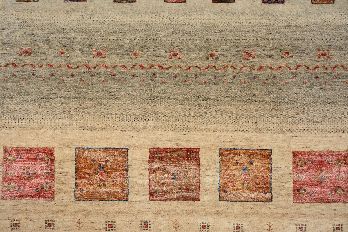 Alfombra Gabbeh - Loribaft Indus - 244 x 172 cm - multicolor