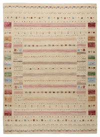 Alfombra Gabbeh - Loribaft Indus - 239 x 174 cm - beige claro