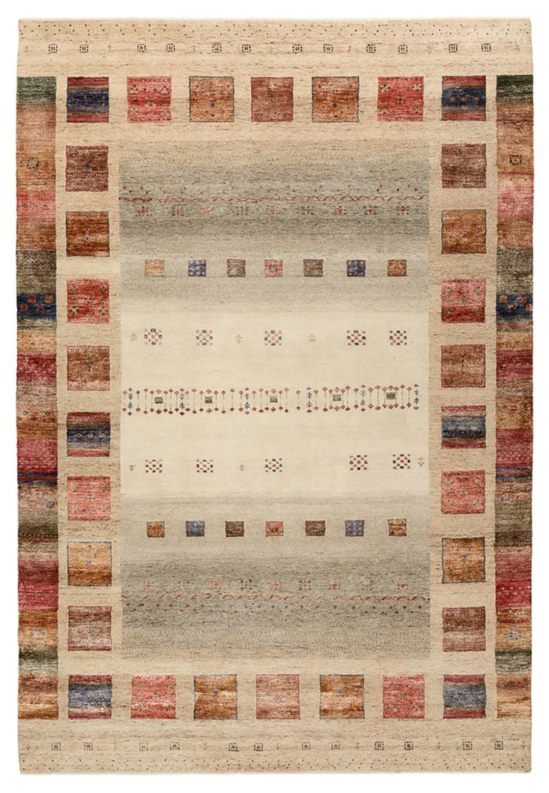 Alfombra Gabbeh - Loribaft Indus - 302 x 205 cm - multicolor