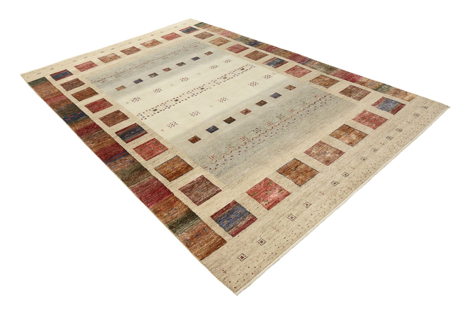 Alfombra Gabbeh - Loribaft Indus - 302 x 205 cm - multicolor