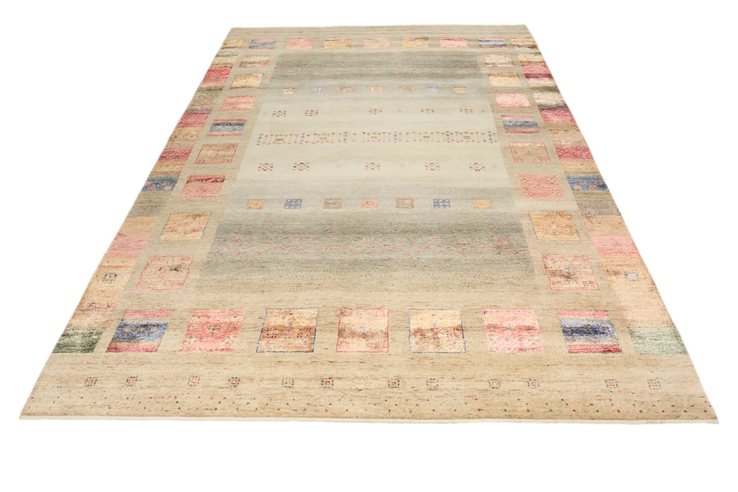 Alfombra Gabbeh - Loribaft Indus - 302 x 205 cm - multicolor