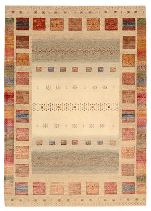 Alfombra Gabbeh - Loribaft Indus - 244 x 175 cm - multicolor