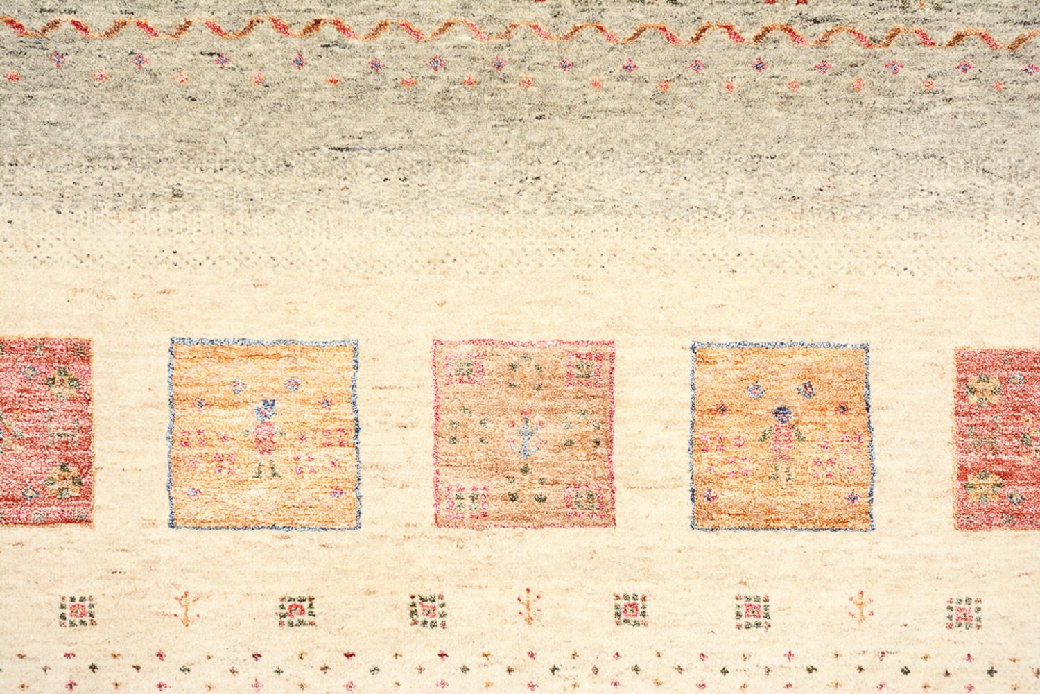 Alfombra Gabbeh - Loribaft Indus - 244 x 175 cm - multicolor