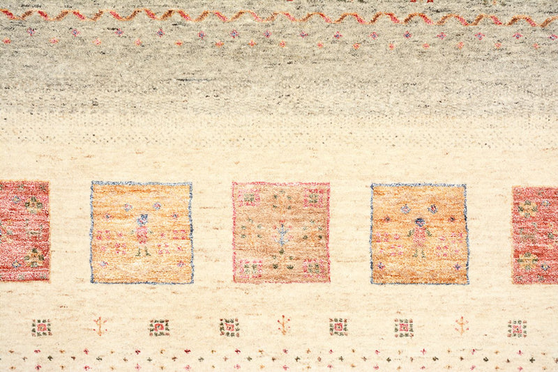 Alfombra Gabbeh - Loribaft Indus - 244 x 175 cm - multicolor